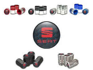 Seat Cappelli valvola Auto Design Metallico Look